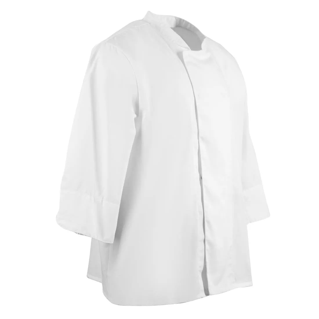 BB578-L Whites Unisex Atlanta Chef Jacket White Teflon Size L