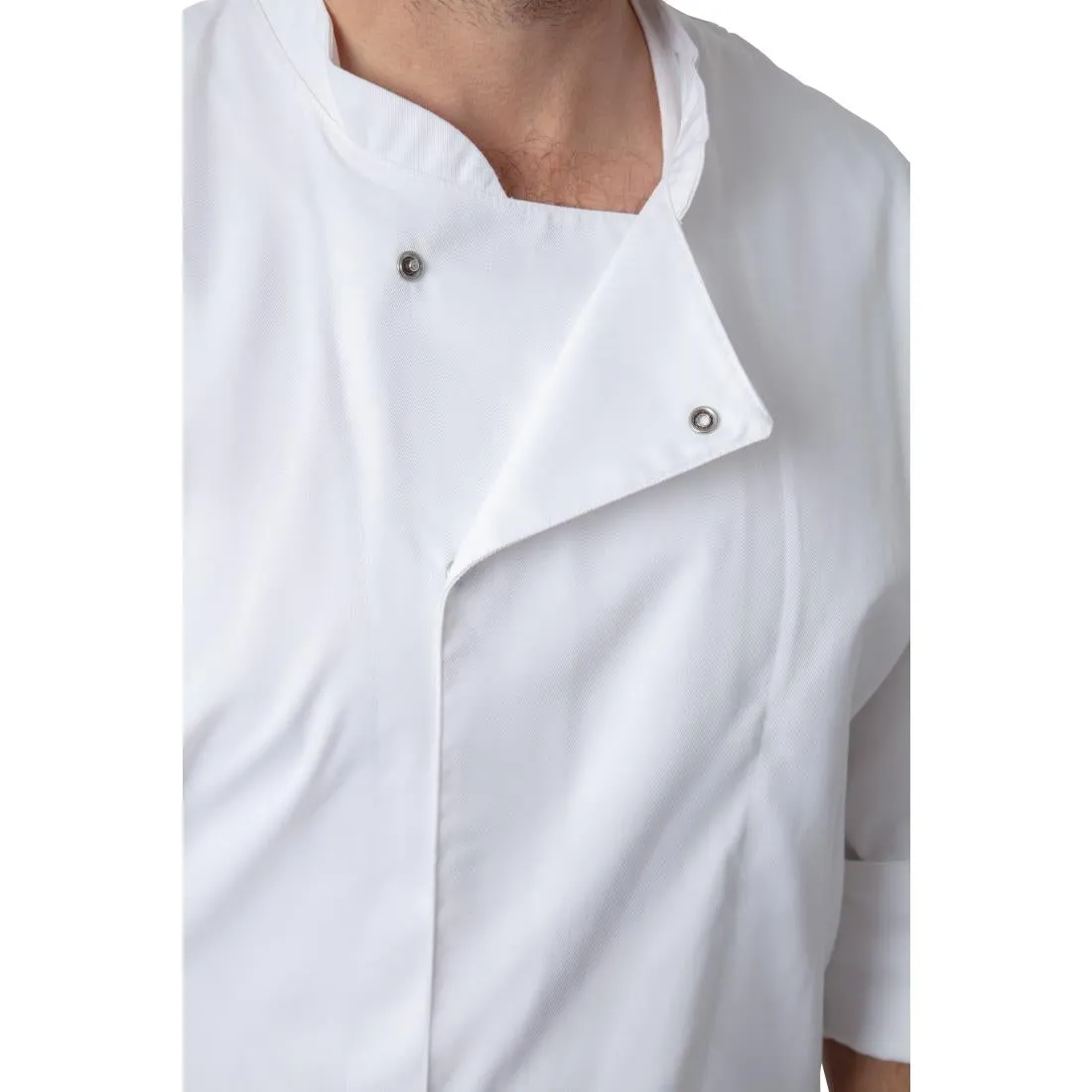 BB578-L Whites Unisex Atlanta Chef Jacket White Teflon Size L
