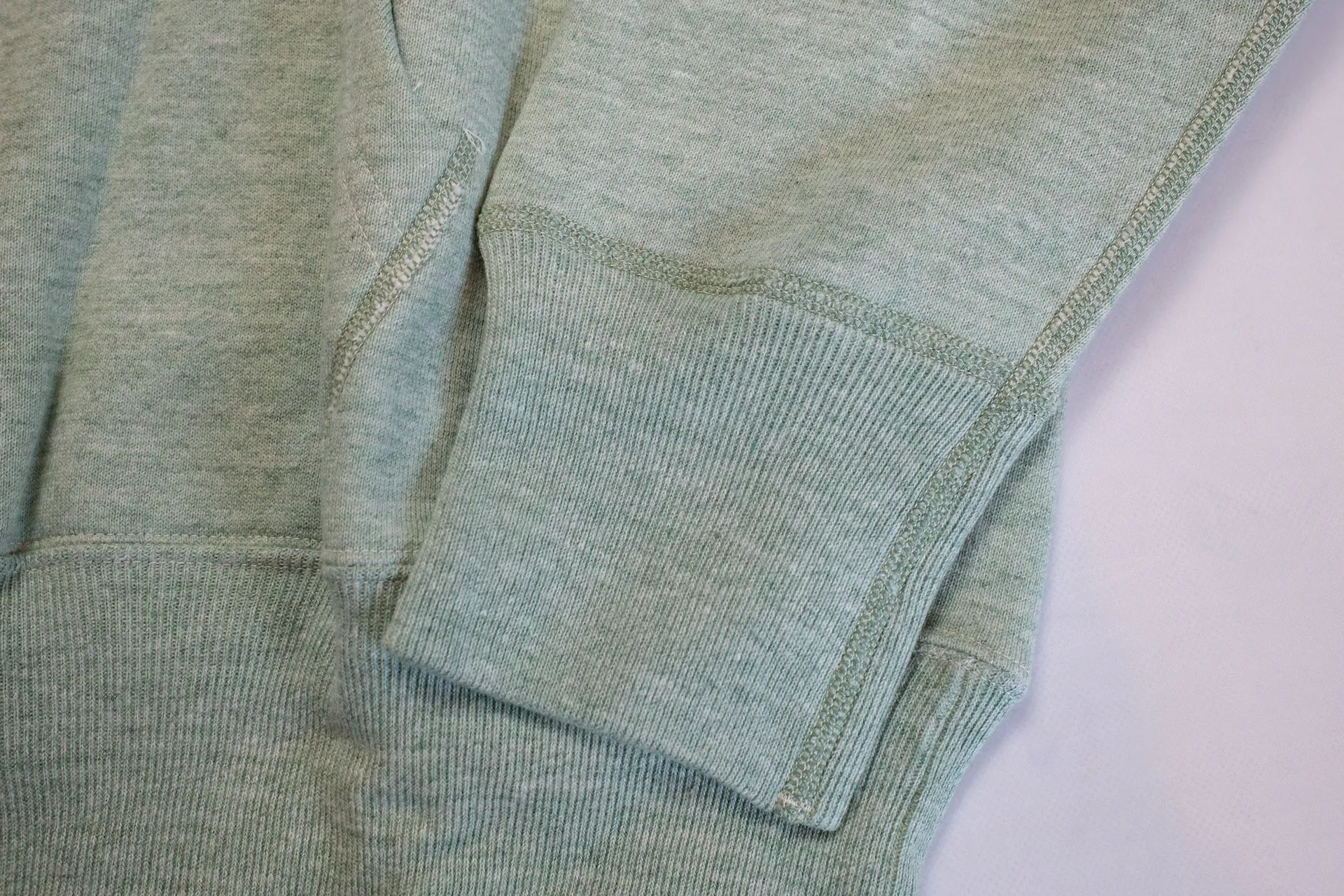 Denime X Warehouse Co. Lot.270 10oz Loopwheeled Pullover (Heather Green)