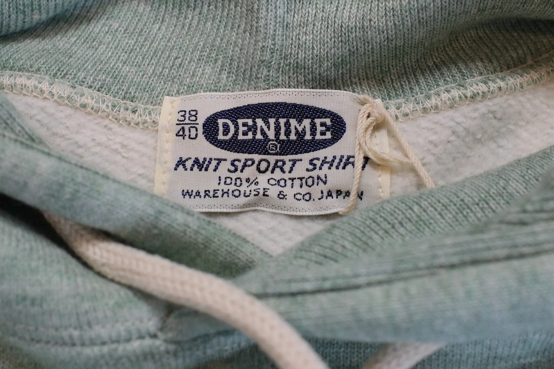 Denime X Warehouse Co. Lot.270 10oz Loopwheeled Pullover (Heather Green)