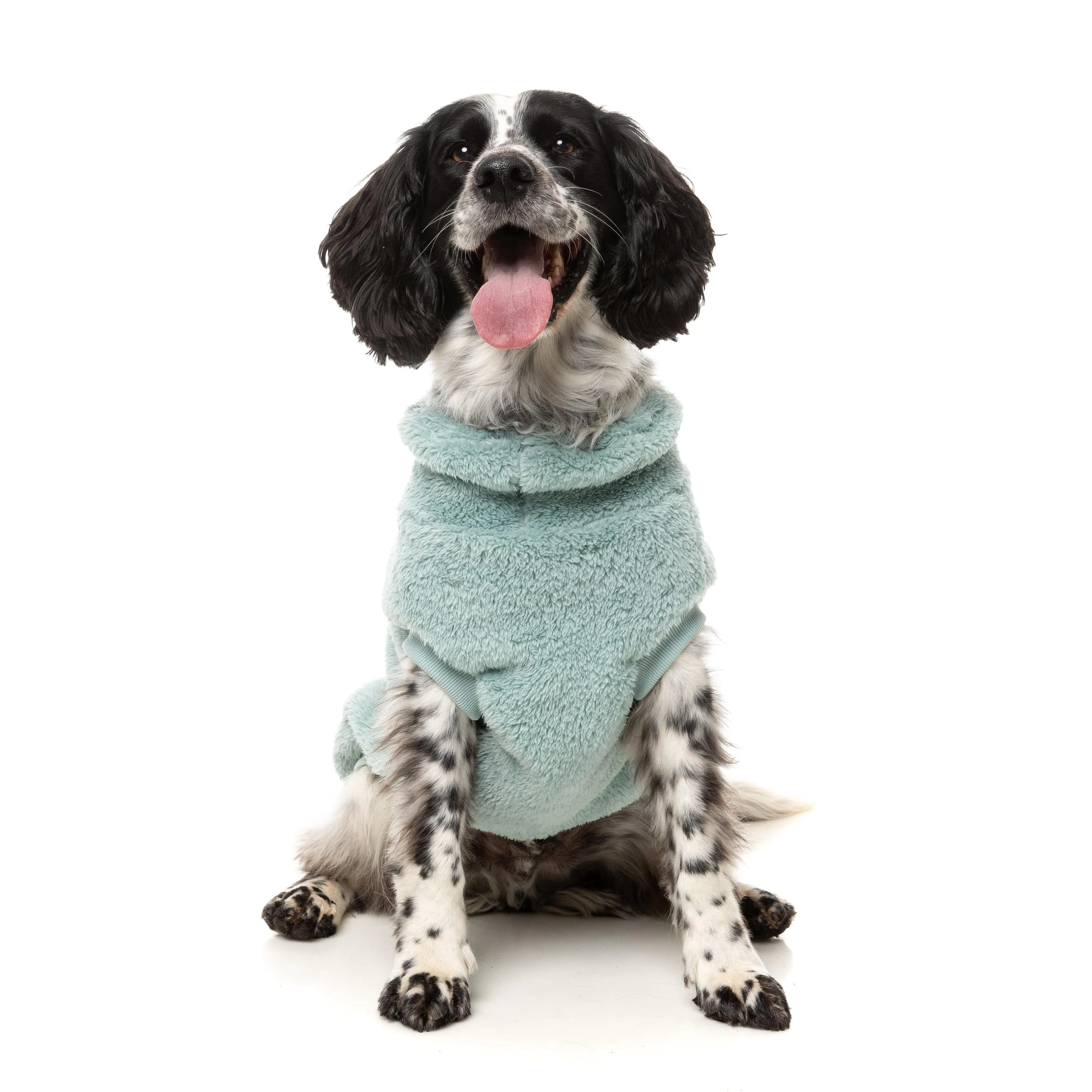 FuzzYard Dog Apparel Turtle Teddy 25 Sweater Arctic Blue Size 1