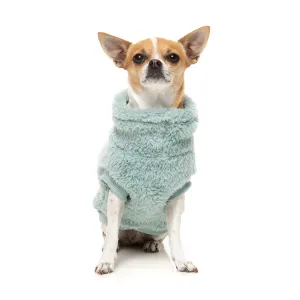 FuzzYard Dog Apparel Turtle Teddy 25 Sweater Arctic Blue Size 1