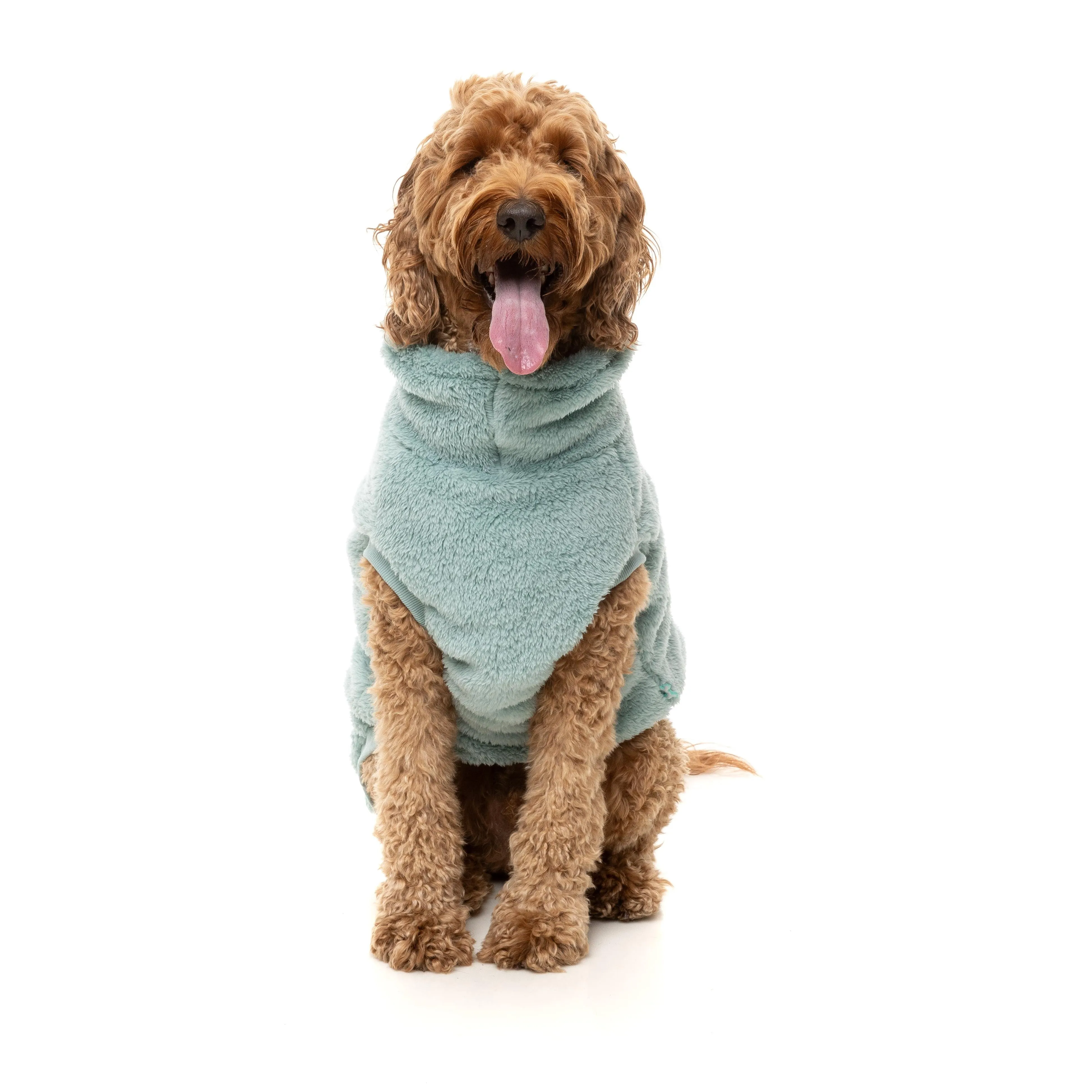 FuzzYard Dog Apparel Turtle Teddy 25 Sweater Arctic Blue Size 2