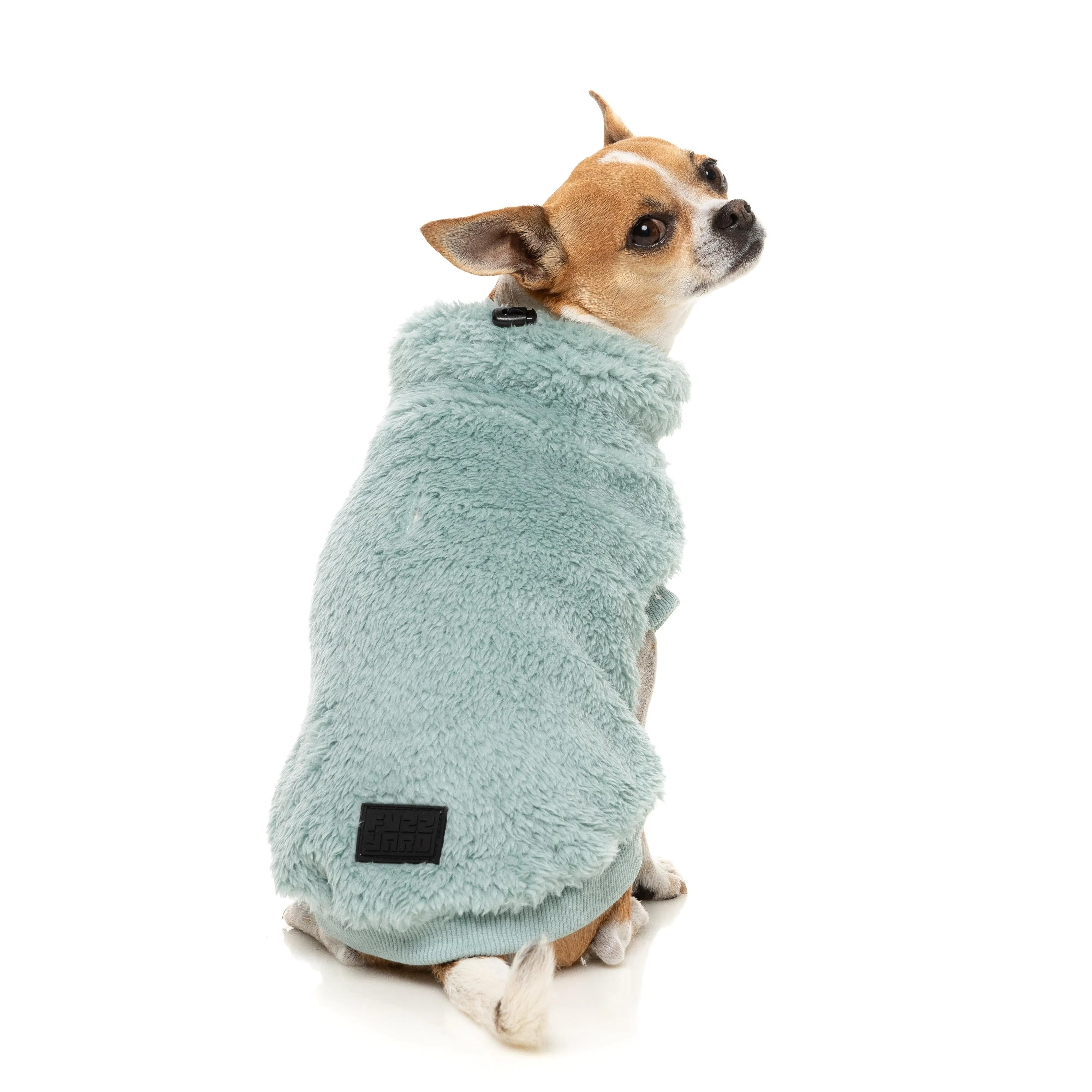 FuzzYard Dog Apparel Turtle Teddy 25 Sweater Arctic Blue Size 2