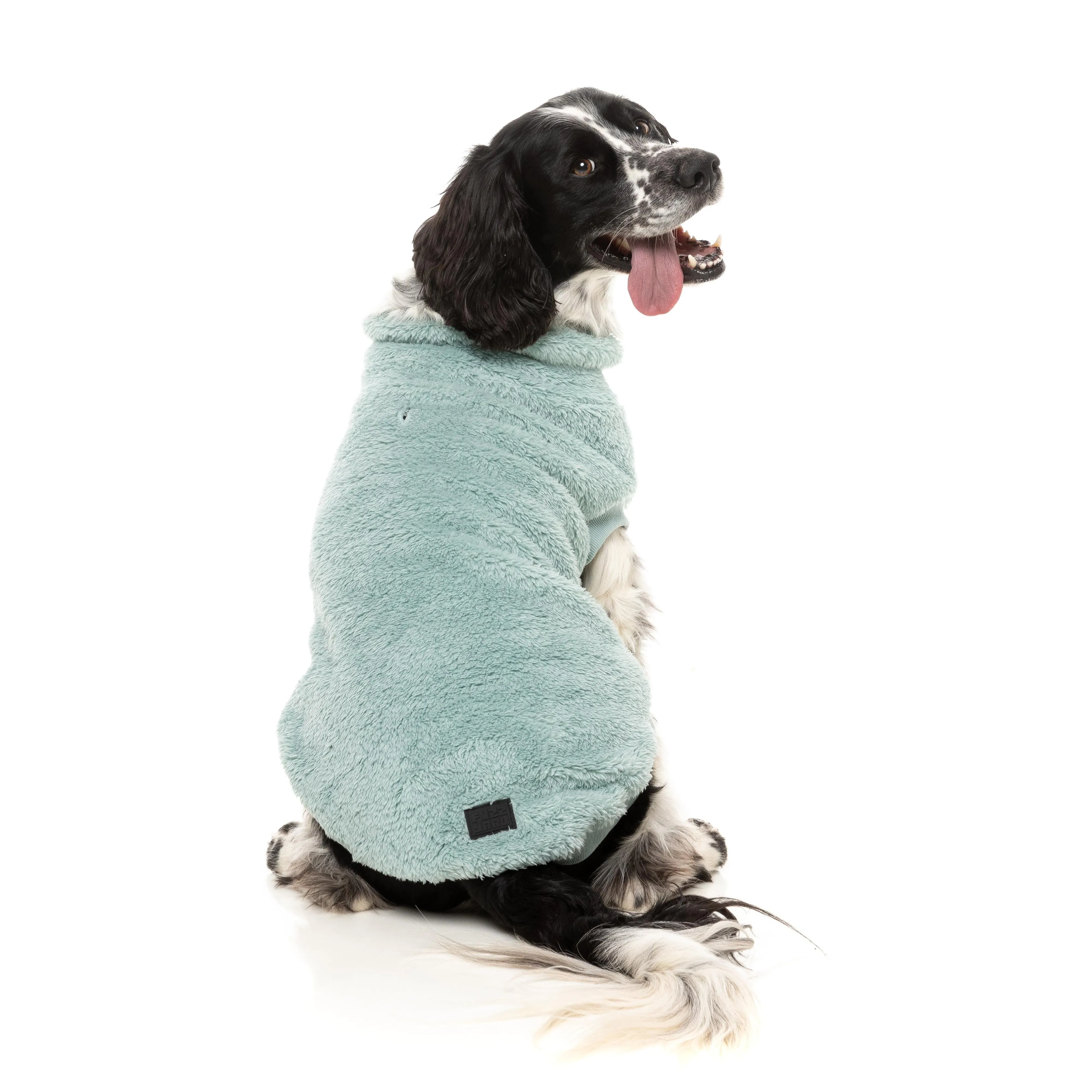 FuzzYard Dog Apparel Turtle Teddy 25 Sweater Arctic Blue Size 2