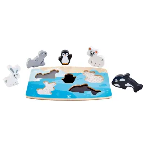 Hape Tactile Puzzle - Polar Animals